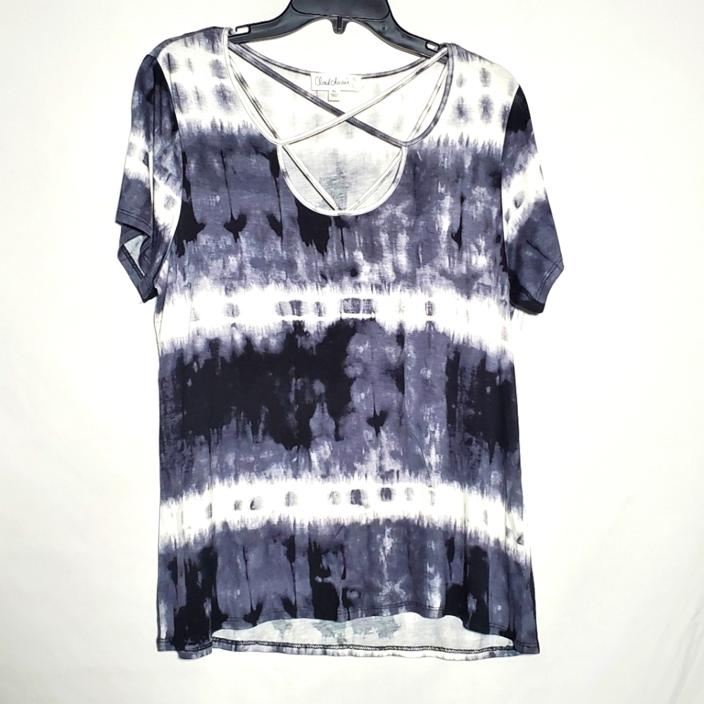 Cloud Chaser short sleeve tie dyed top XL